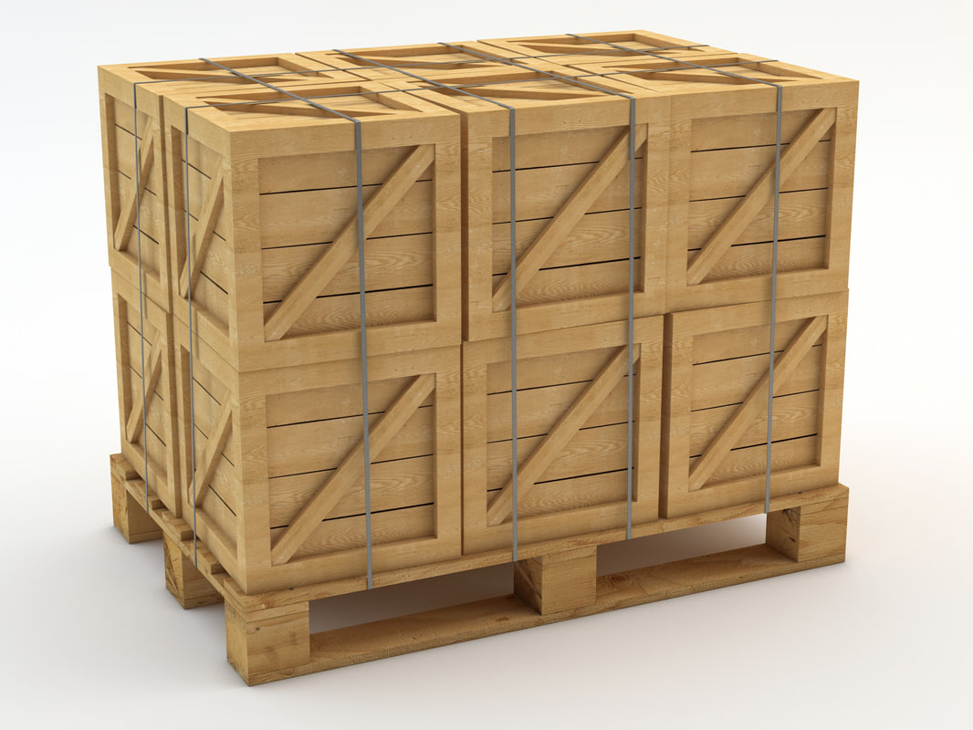 3d pallet crates